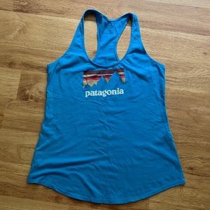 Patagonia Women Organic Cotton Tank Blue S